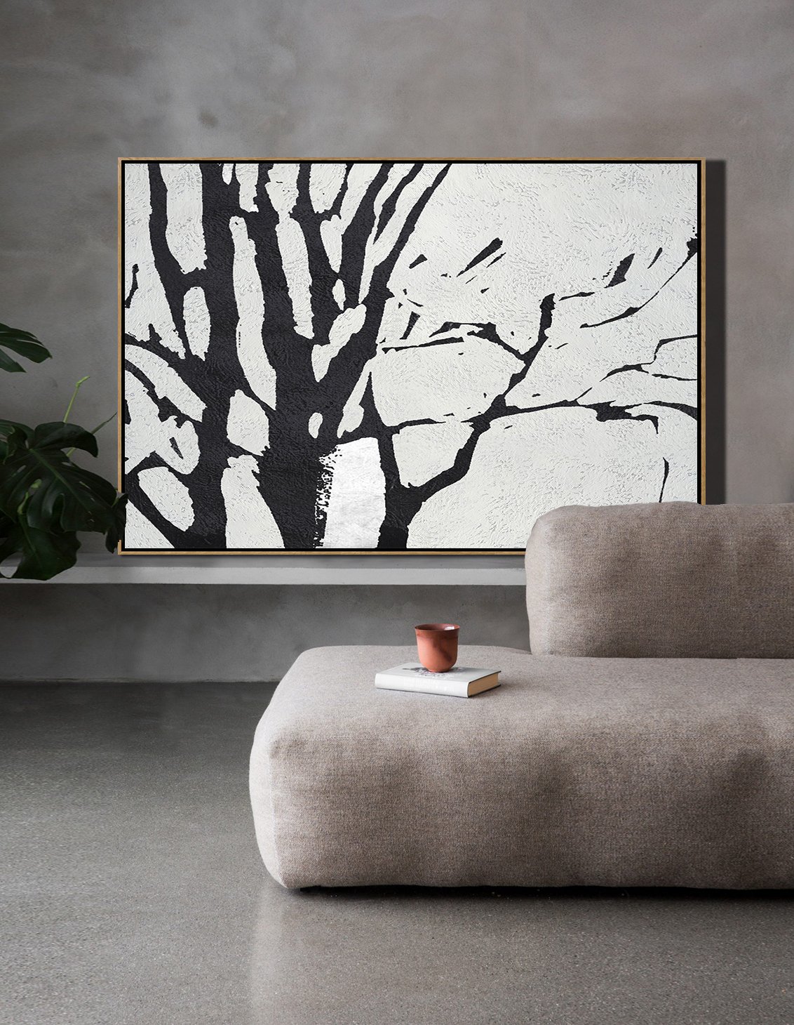 Horizontal Minimalist Tree Art #MN7C